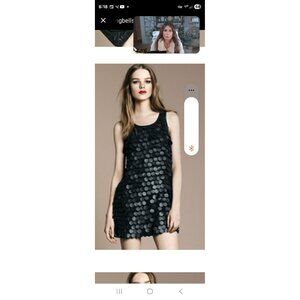 ZARA WOMENS Black Faux Leather Dress Sz S ART of WAR Vegan Party Night Out